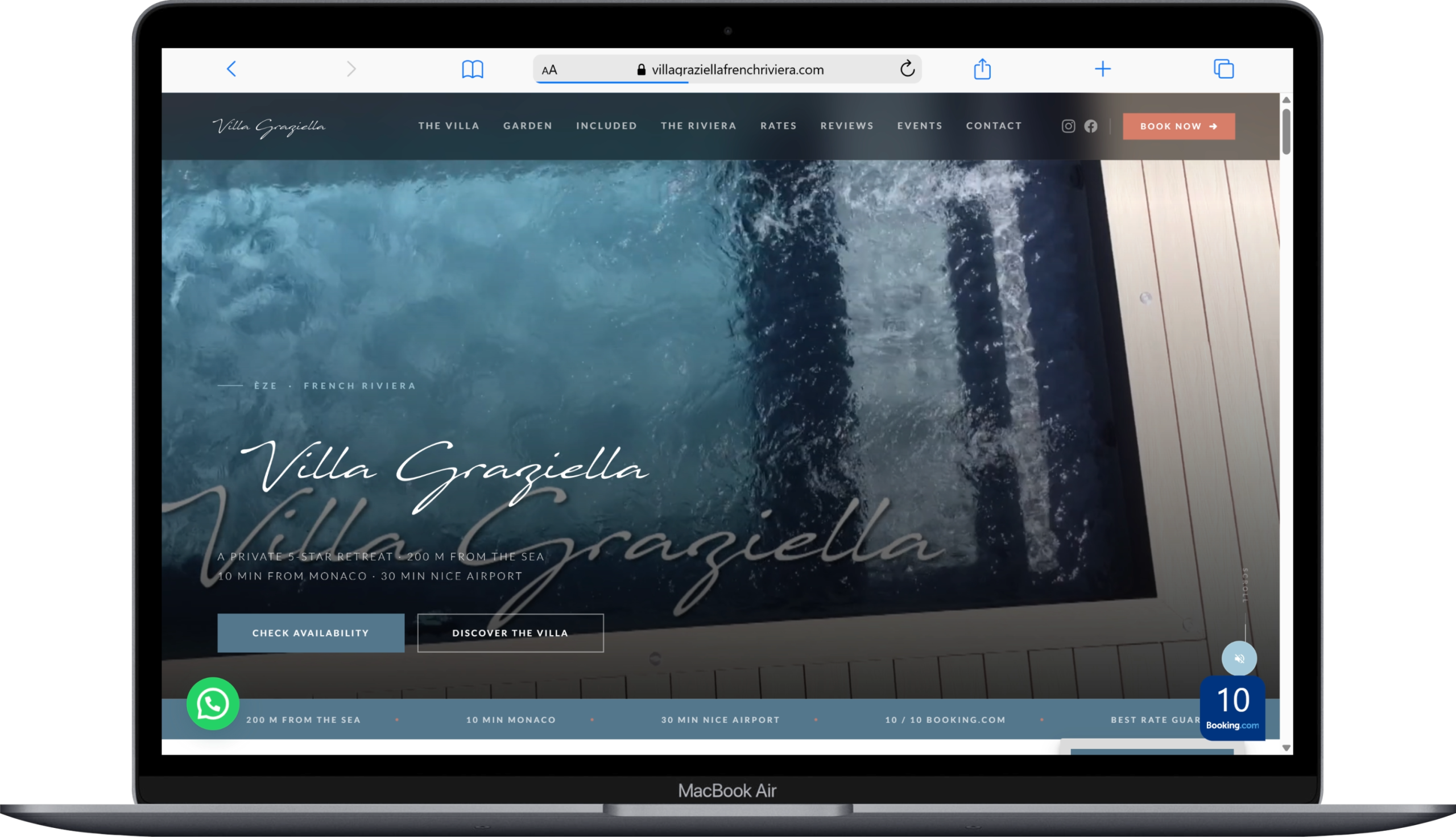 Villa Graziella website